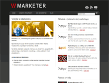 Tablet Screenshot of marketer.cz